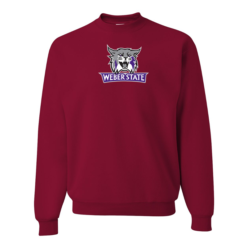 Men's Weber State Wildcats JERZEES NuBlend Crewneck Sweatshirt